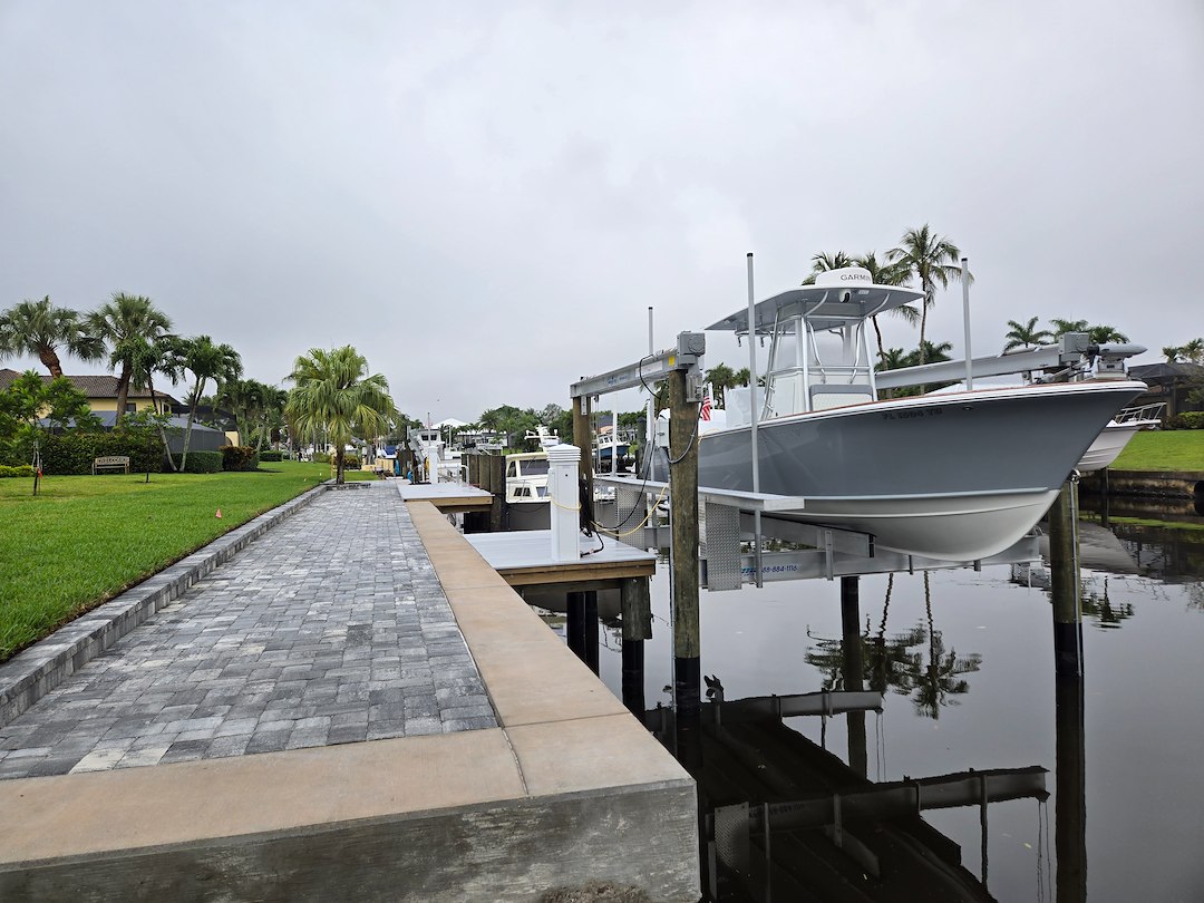 Top Quality Marine Construction Project in Stuart, Florida | Seawall, Dock, and Boat Lift Installation Thumbnail